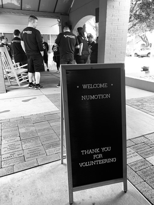 Thank you for volunteering sign